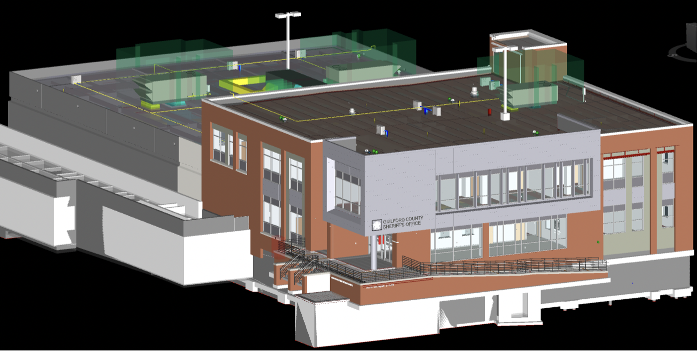 Guilford County Sheriff's Office BIM Rendering Greensboro NC